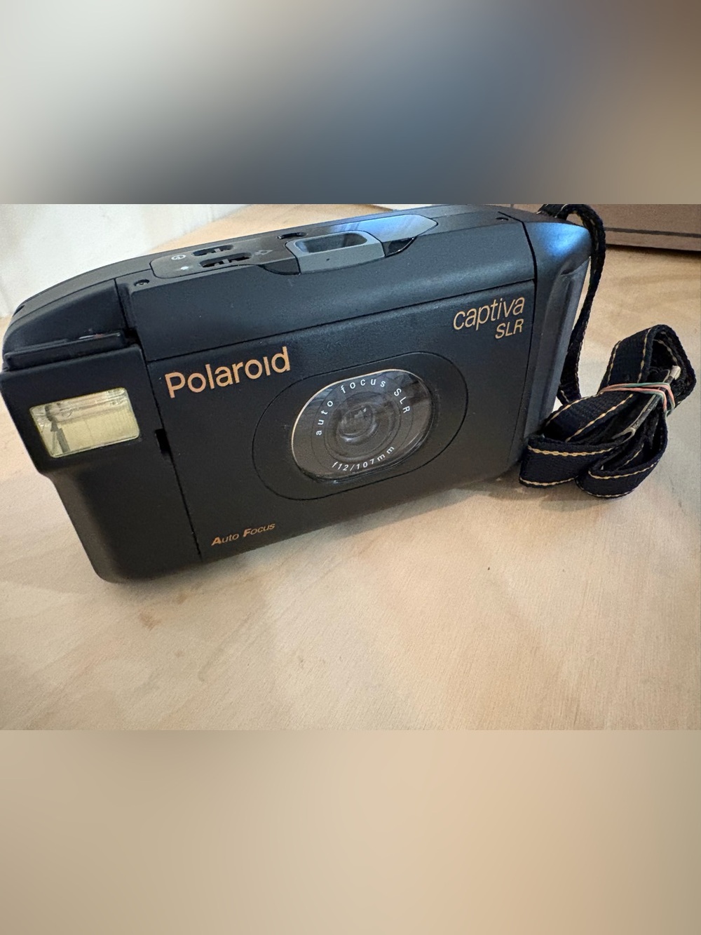 Polaroid Captiva SLR Black Camera with Gold Accents